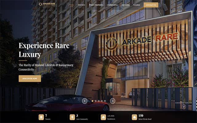 Specialized Real Estate Website Example